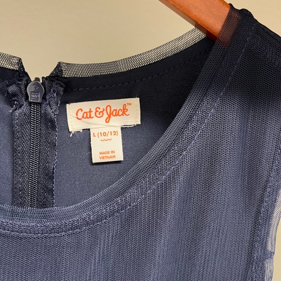 Cat & Jack Navy Dress with Colorful Sequins – Girls Size Large (NWT) - Picture 2 of 4